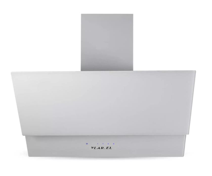 Cappa 60 cm Vetro Touch e Telecomando Bianca Larel CAP.L60GBT - Immagine 1