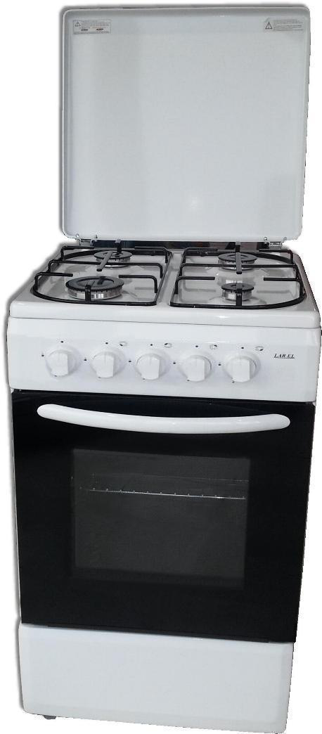 Cucina 50x50 Gas 4 Fuochi Bianca Larel CUC.L5001B - Immagine 1