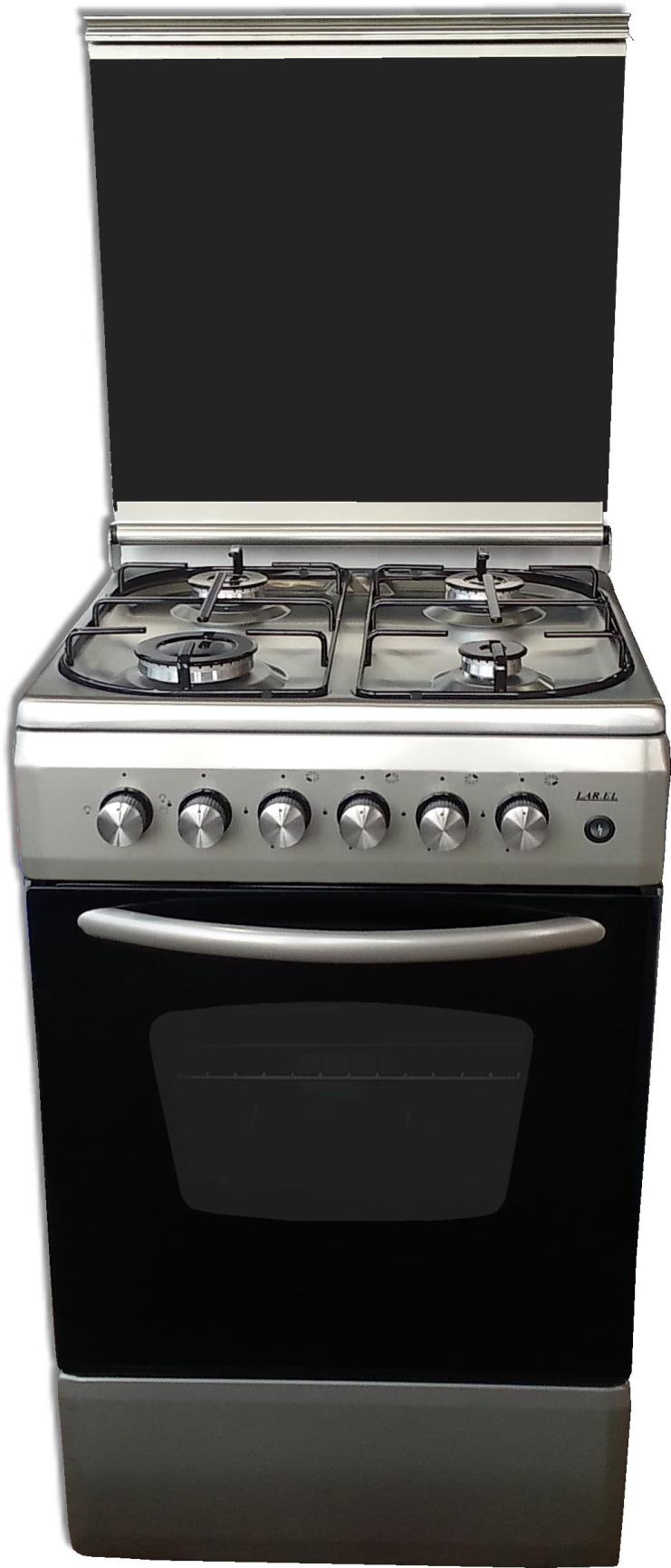 Cucina 50x50 Elettrico 4 Fuochi Inox Larel CUC.L5005VX - Immagine 1