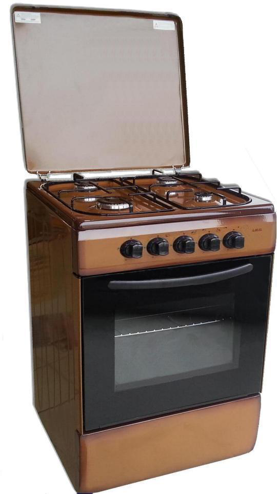 Cucina 60x60 Gas 4 Fuochi Marrone Sfumato Larel CUC.L6001M - Immagine 1
