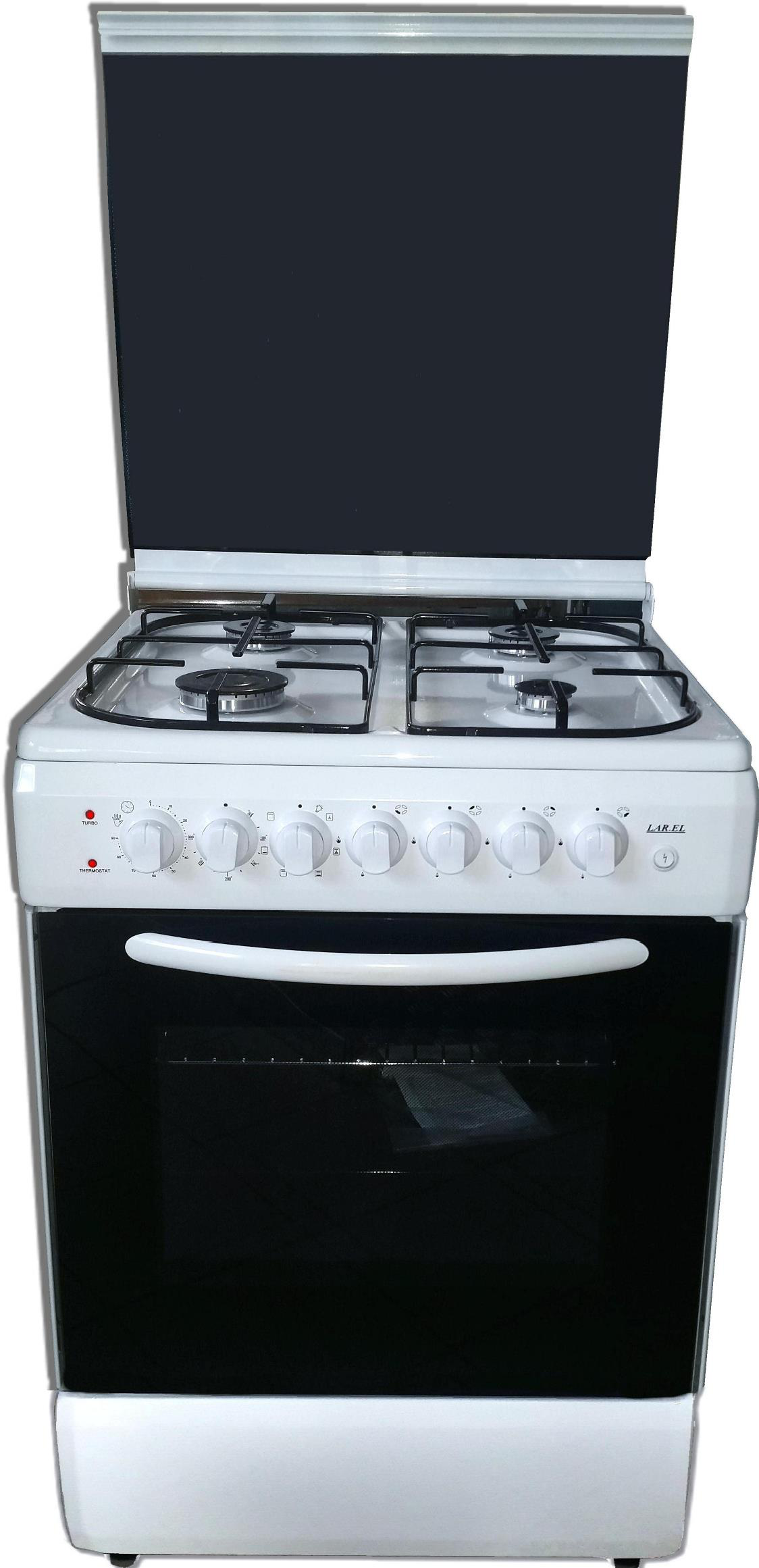 Cucina 60x60 Elettrico 4 Fuochi Bianca Larel CUC.L6005EVM - Immagine 1