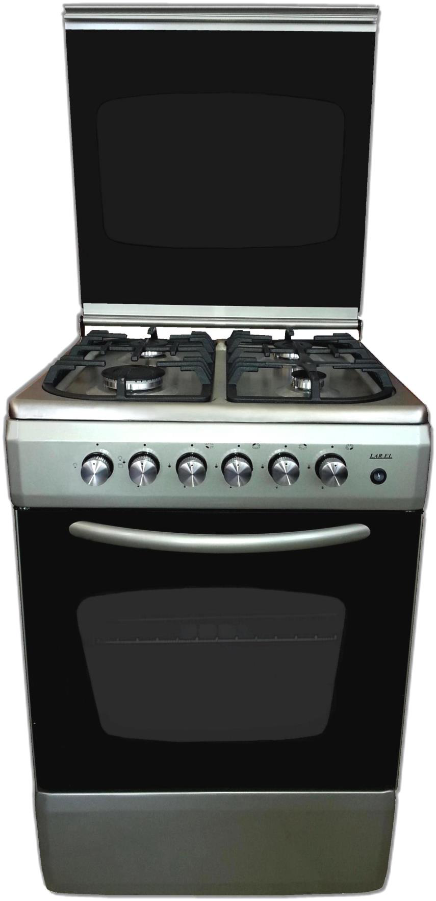 Cucina 60x60 Gas 4 Fuochi Inox Larel CUC.L6005VXG - Immagine 1