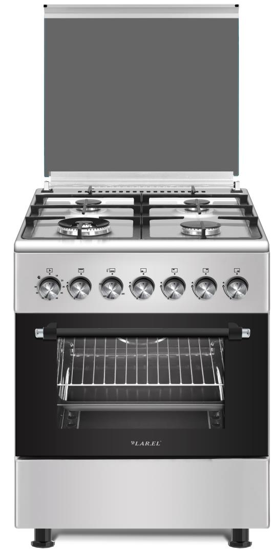 Cucina 60x60 Elettrico Ventilato 4 Fuochi Inox Larel CUC.L60GX - Immagine 1