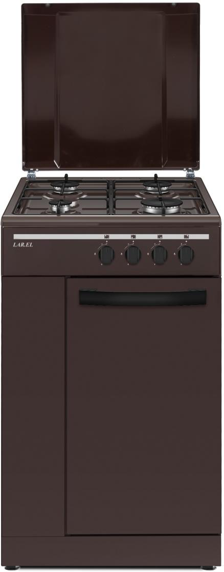 Mobilfornello 50x50 4 Fuochi Gas Marrone Larel MOB.S413MW