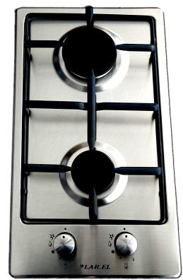Piano cottura 900x520x110 Gas 2 Fuochi Inox Larel PIA.L828X