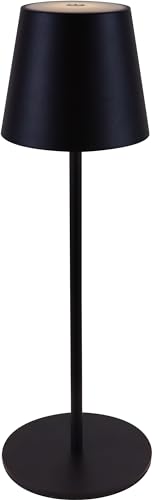 MAJESTIC AGATA - Lampada da tavolo LED senza fili ricaricabile, Lunga durata, Dimmer Touch, Luce Calda-Naturale-Fredda, per interni ed esterni IP54, H37cm, Nero - Miniatura 2
