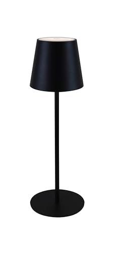 MAJESTIC AGATA - Lampada da tavolo LED senza fili ricaricabile, Lunga durata, Dimmer Touch, Luce Calda-Naturale-Fredda, per interni ed esterni IP54, H37cm, Nero - Miniatura 4