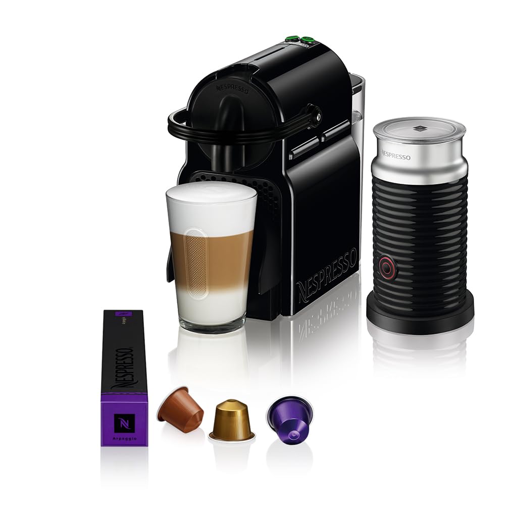Nespresso Inissia & Aeroccino EN80.BAE Macchina per Caff� Espresso, Black