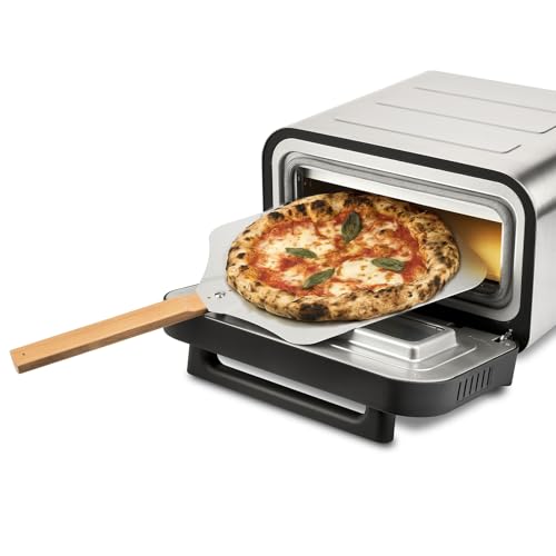 G3 Ferrari G10204 Pizza Pro 2 Minuti, 1700 W, Raggiunge fino 450°C, Pareti fredde,Cottura in 2 minuti, Display digitale con 6 programmi, Pietra refrattaria, Accessori e ricettario inclusi, Grigio/Inox - Miniatura 2