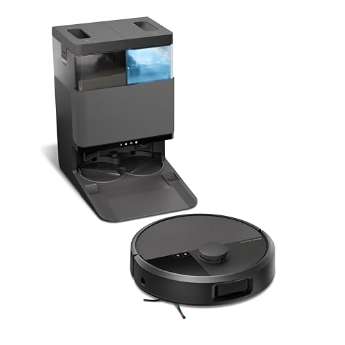 iRobot Roomba Plus 505 Combo + Stazione AutoWash, Robot Aspirapolvere Lavapavimenti, ClearViewPro LiDAR,DualClean,SmartScrub, Riconoscimento Oggetti, Pulizia a Zone, Controllo Vocale e App, Nero - Miniatura 2