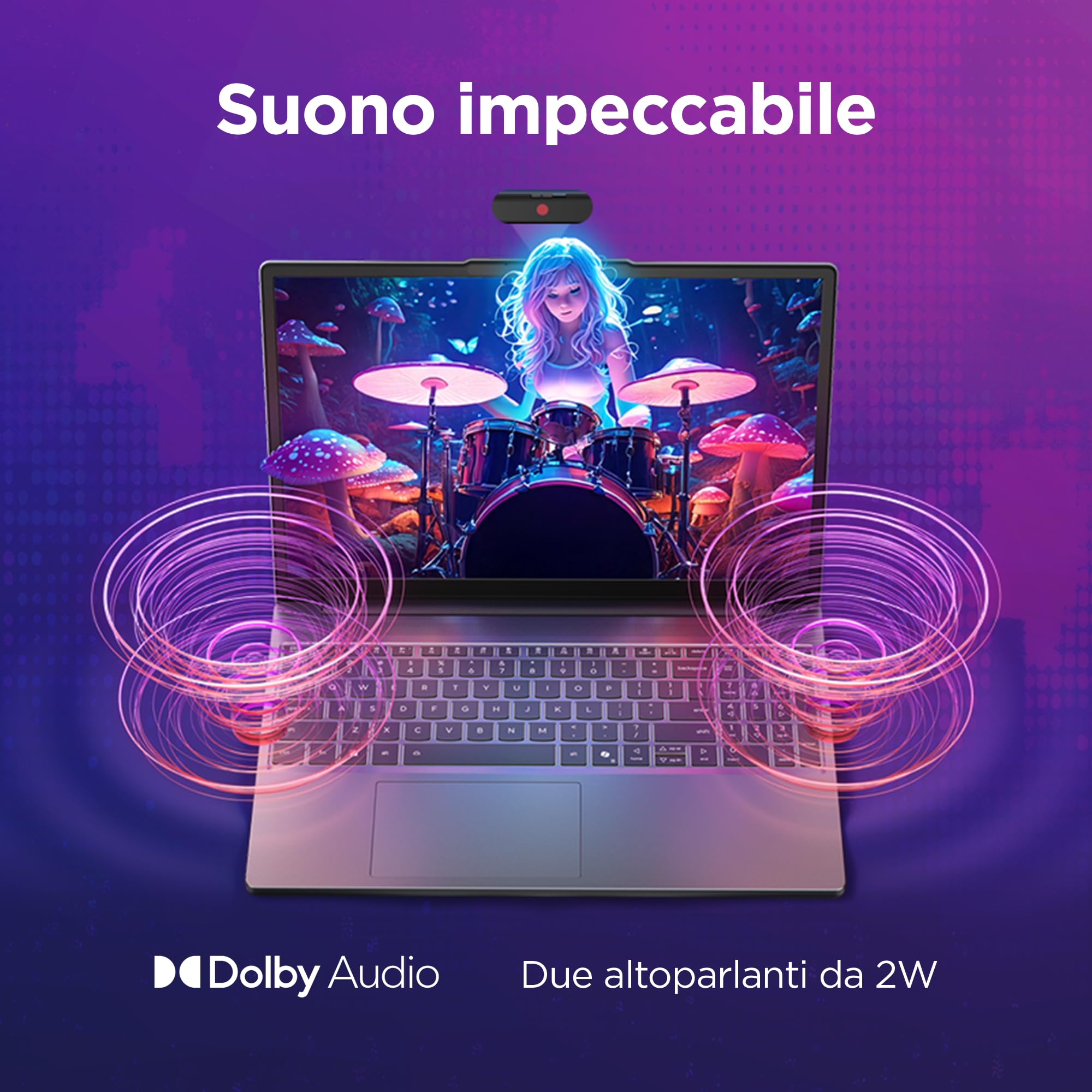 Lenovo IdeaPad Slim 3 Notebook 15" IPS (1920x1200) Intel Core i7-13620H, 16GB RAM, 512GB SSD, WiFi 6, Windows 11, Laptop per Casa, Ufficio, Studio, Uso Quotidiano - Caricatore non incluso - Miniatura 2