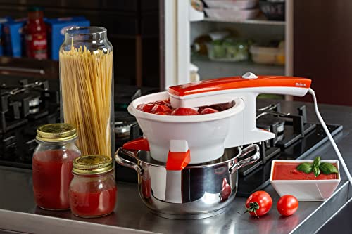 Ariete Passì Orange 2.0 261, Passaverdure Elettrico, 3 Dischi in Dotazione, Smontabile e Lavabile in Lavastoviglie, 25W, Bianco/Arancione - Miniatura 4