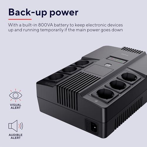 Trust Maxxon Gruppo di continuità (UPS) da 800 VA (UPS), Nero - Miniatura 4
