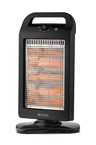Olimpia Splendid 99545 Solaria Evo Stufa Alogena 1200 W con Base Oscillante , Nero - Miniatura 2