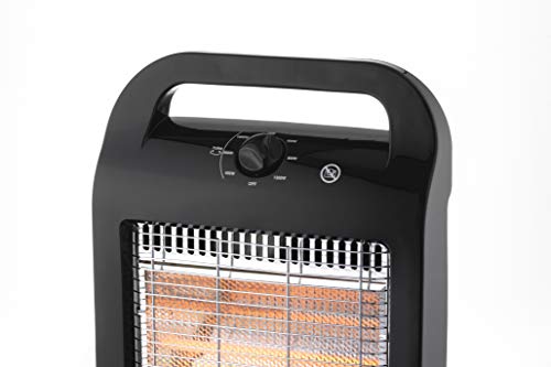 Olimpia Splendid 99545 Solaria Evo Stufa Alogena 1200 W con Base Oscillante , Nero - Miniatura 4