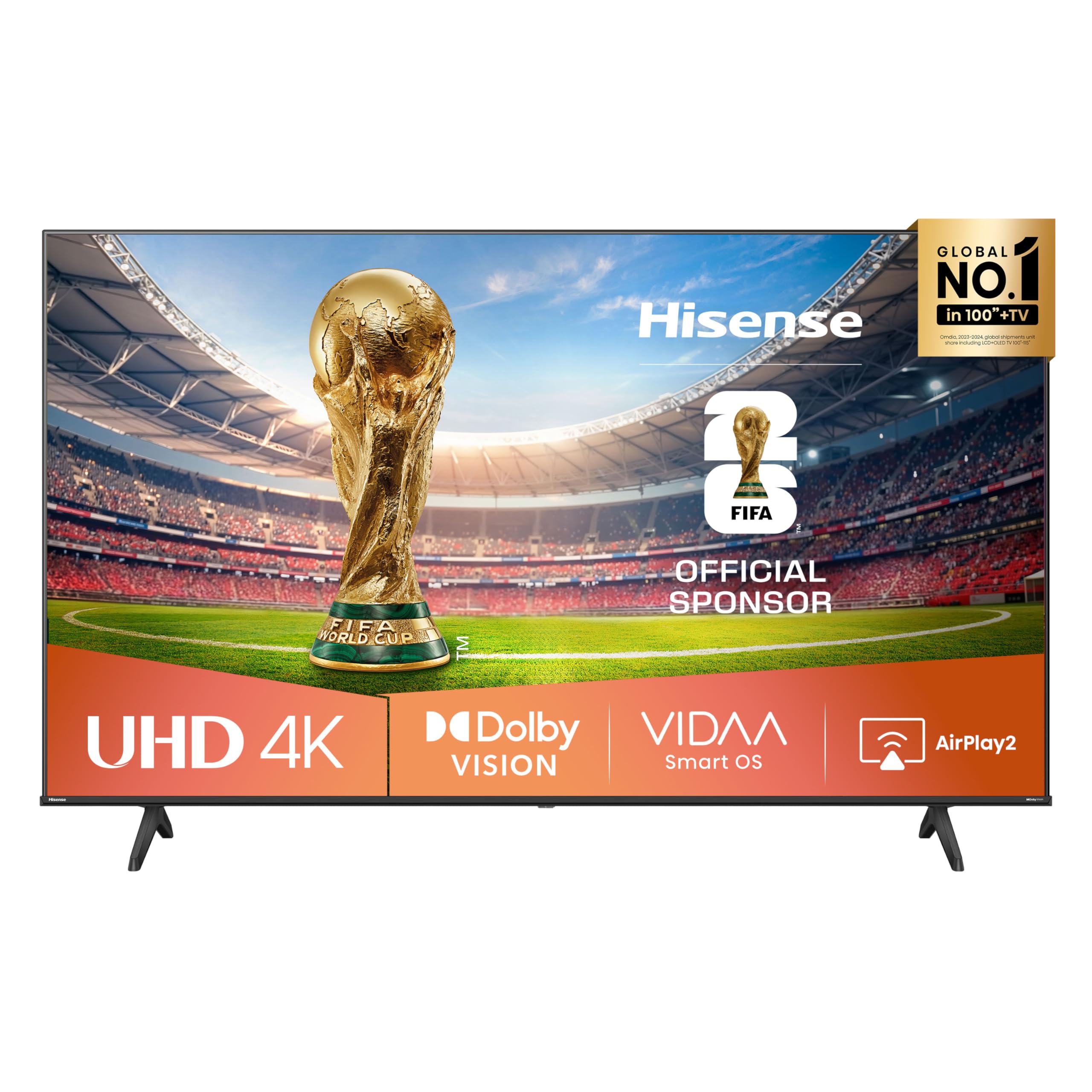 Hisense Smart TV 55" 4K Ultra HD 2025 55A6Q, Smart TV VIDAA U8, Dolby Vision, HDR 10, Game Mode Plus, Alexa Built-in, VIDAA Voice, Tuner DVB-T2/S2 HEVC 10, lativù 4K, 55'', 2025 LED - Miniatura 2