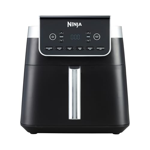 Ninja Friggitrice ad Aria MAX, 6.2L Digitale, 5 in 1, Antiaderente, Cottura Senza Olio, per Arrostire, Cuocere al Forno, Formato Famiglia, Cestello e Piastra Lavabili in Lavastoviglie, Grigio AF180EU - Miniatura 2