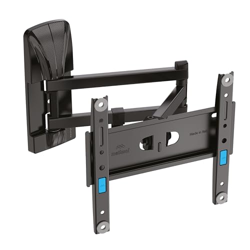 Meliconi, Slimstyle Plus 200 SDR, Supporto TV Parete con Braccio e Doppia Rotazione, Staffa per TV a Schermo Piattod da 26" a 45", Attacco VESA 50-75-100-200, Portata 25 Kg, Made in Italy, Nero - Miniatura 2