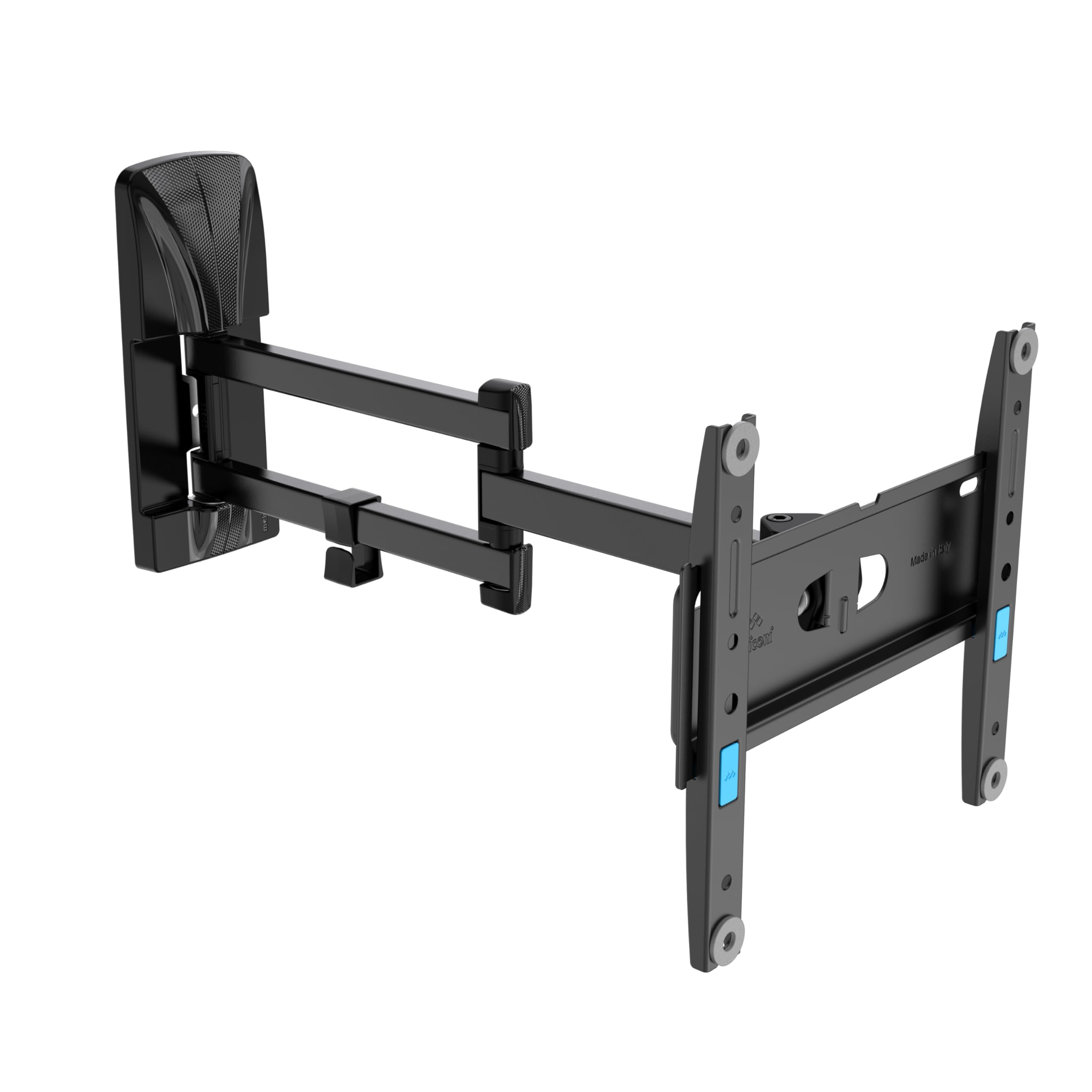 Meliconi, Slimstyle Plus 200 SDR, Supporto TV Parete con Braccio e Doppia Rotazione, Staffa per TV a Schermo Piattod da 26" a 45", Attacco VESA 50-75-100-200, Portata 25 Kg, Made in Italy, Nero - Miniatura 3
