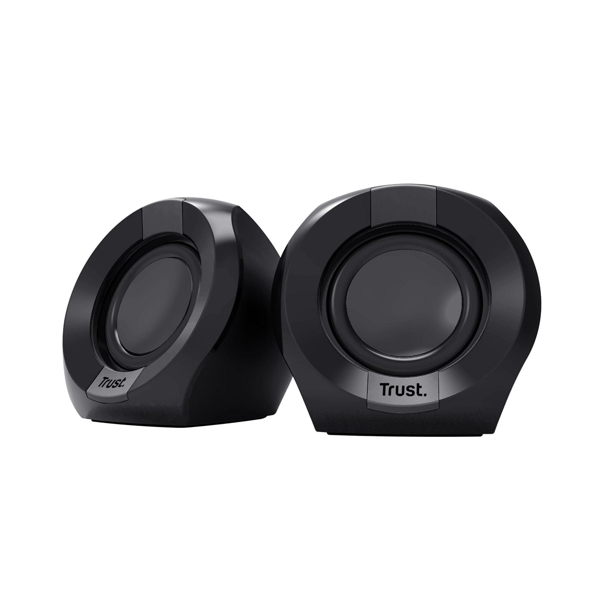 Trust Polo Piccolo Casse PC 2.0 8W (4W RMS), Cassa con Alimentazione USB, Connessione Jack Audio 3.5 mm, Controllo in Linea, Mini Altoparlanti PC per Desktop, Computer, Portatile - Nero