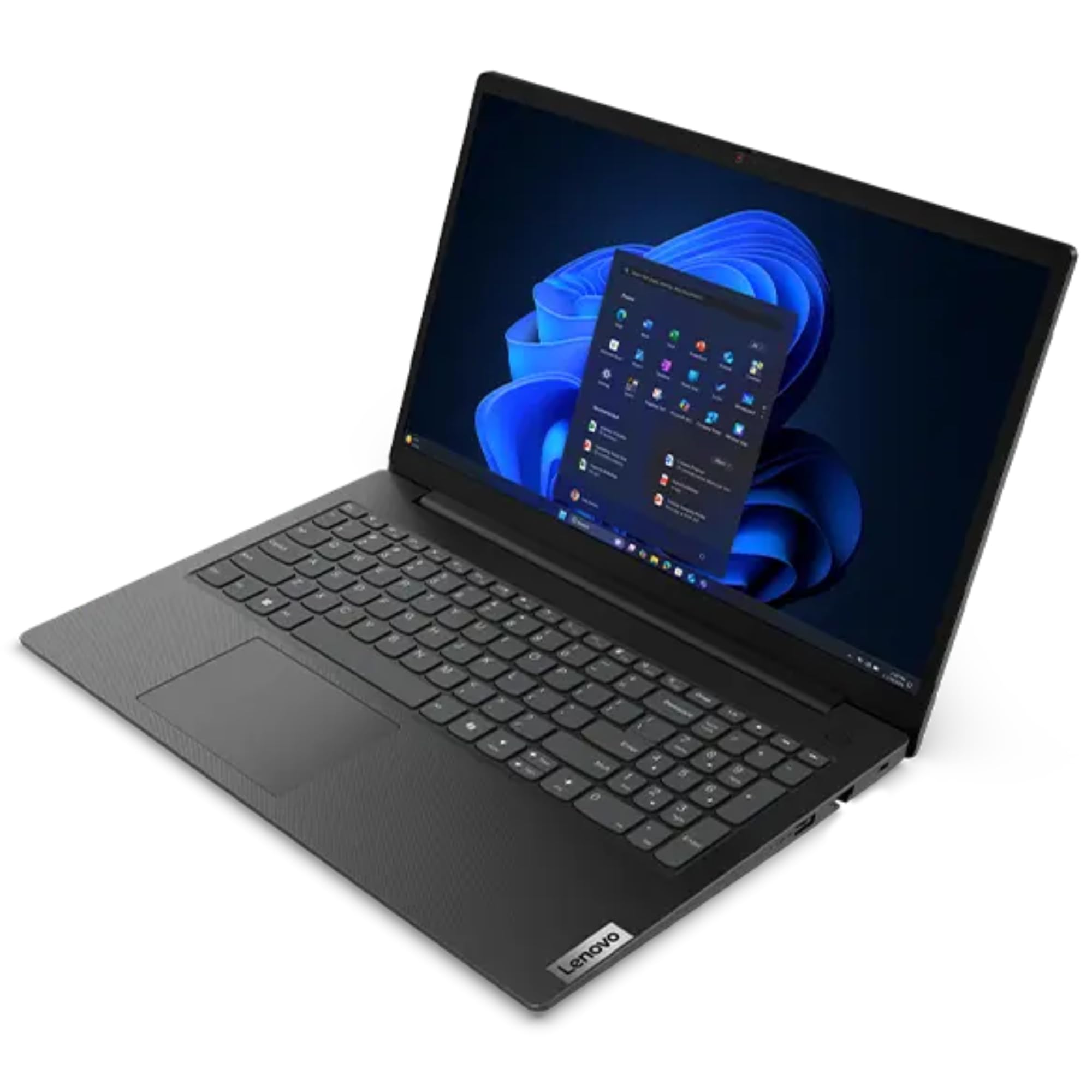 Lenovo - Notebook Pc Intel N100 4 Core fino a 3.4Ghz - Display 15,6" FHD - Ram 8Gb DDR5 SSD Nvme 256Gb - Hdmi, Usb 3.0, Wifi, Bluetooth, Webcam - Windows 11 Pronto all'uso con Libre Office - Miniatura 3