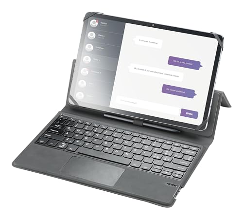 Cellularline - Keyboard Case - Custodia con Funzione Stand per Tablet, con Tastiera Wireless Integrata e Porta Pennino, per Display Tablet fino a 11’’ - Nero - Miniatura 4