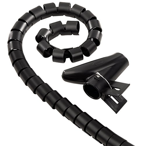 HAMA 20603 Tubo Raccogli Cavi, Diametro 30 mm, 1.5 Metri, Nero - Miniatura 2