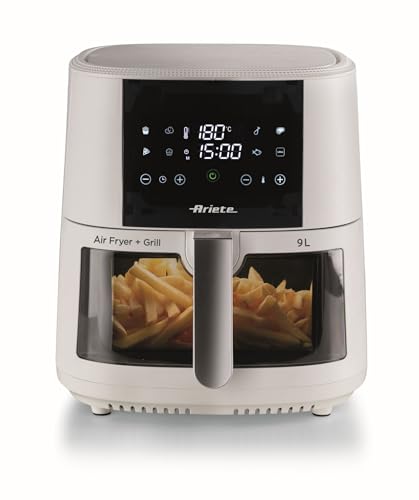 Ariete 4630 Friggitrice ad aria 9L, 1500 W, Capacità 9L, Capacità di cottura 3,5kg, 8 programmi preimpostati, Temperatura fino a 200°, Cestello trasparente per controllo cottura, Bianco - Miniatura 2