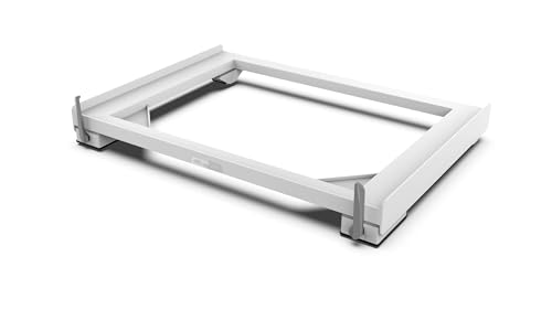 Meliconi Base Move Slim: Base Anti-Vibrazione con Ruote e Freni, per Lavatrici o Asciugatrici SLIM, 250 Kg, Bianco - Miniatura 2
