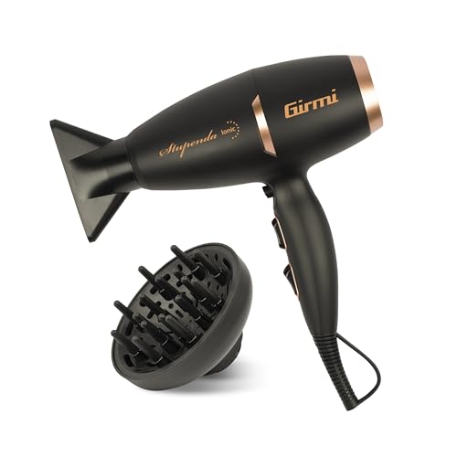 Girmi PH91 Asciugacapelli Brushless Professionale, 2200 W, 2 velocità, 3 temperature, Funzione Ionic, InclusI Diffusore e Concentratori, Maneggevole - Miniatura 2