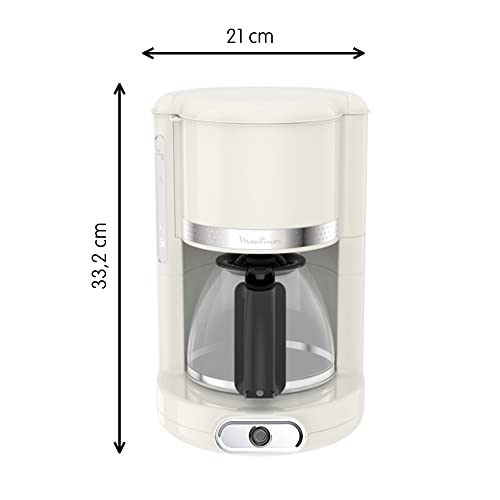 Moulinex FG381 FCM Soleil Macchina da Caff� Americano, Capacit� di 1,25 L fino a 15 Tazze di Caff�, Supporto Filtro Girevole, Sistema Anti Gocciolamento, Spegnimento Automatico, Mantenimento in Caldo - Miniatura 4