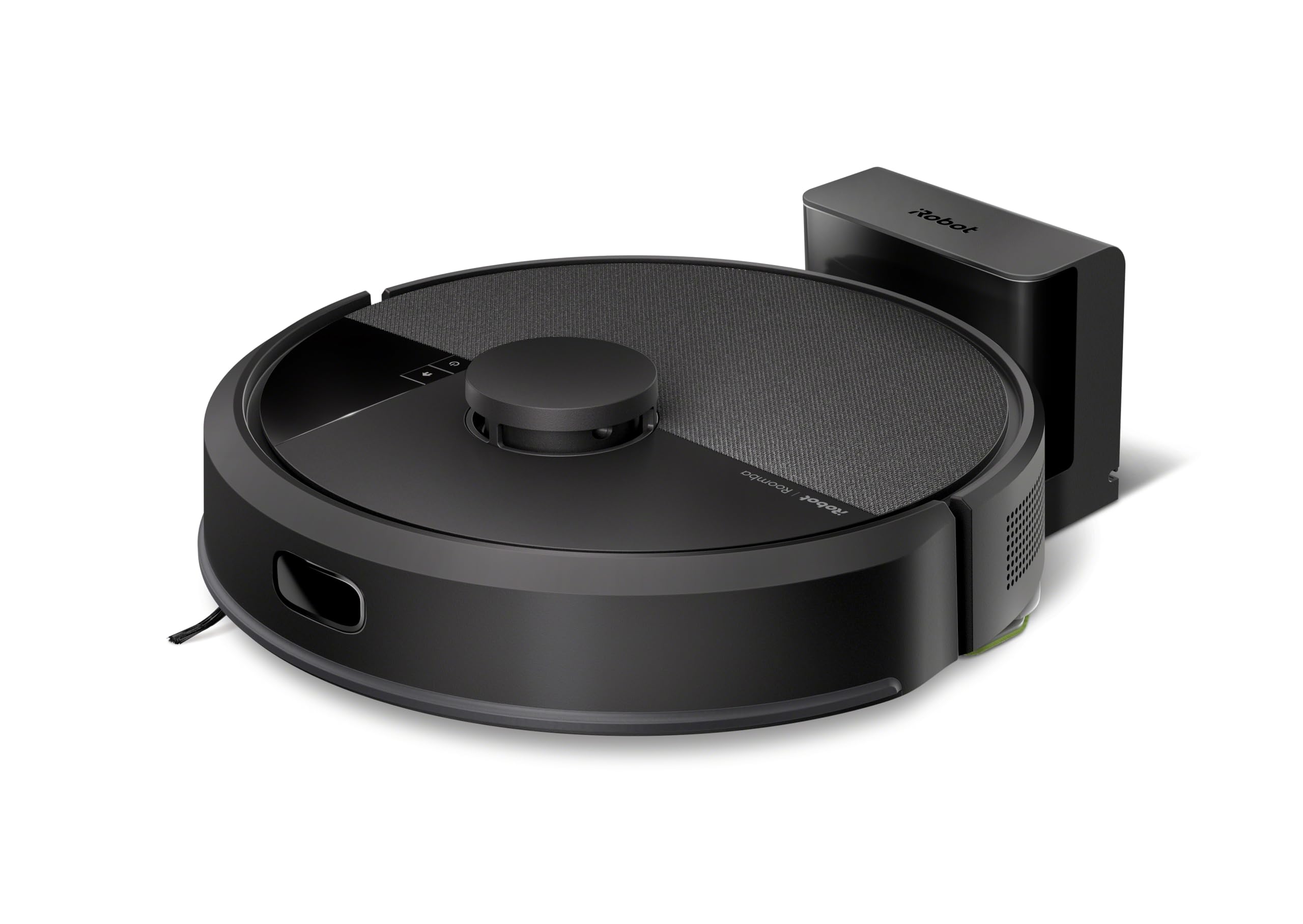 iRobot Roomba 105 Combo, Robot Aspirapolvere Lavapavimenti, Pulizia a 4 Fasi, Navigazione ClearView LiDAR, Rilevamento di Tappeti/Moquette, Pulizia Mirata, Controllo tramite App, Nero