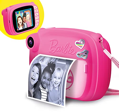 Lisciani Giochi- Barbie Print Cam Hi-Tech, Bambini Da 5 Anni, Fotocamera Istantanea, Stampa Subito Le Tue Foto, Funzione Video E Selfie, Multicolore, 97050, ‎38.8 x 28.5 x 5.7 cm, 300 grammi - Miniatura 2