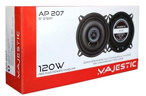 Majestic AP 207 SC – Coppia di altoparlanti per auto 130mm (5”), 120W, 2 vie, confezione scatola - Miniatura 4
