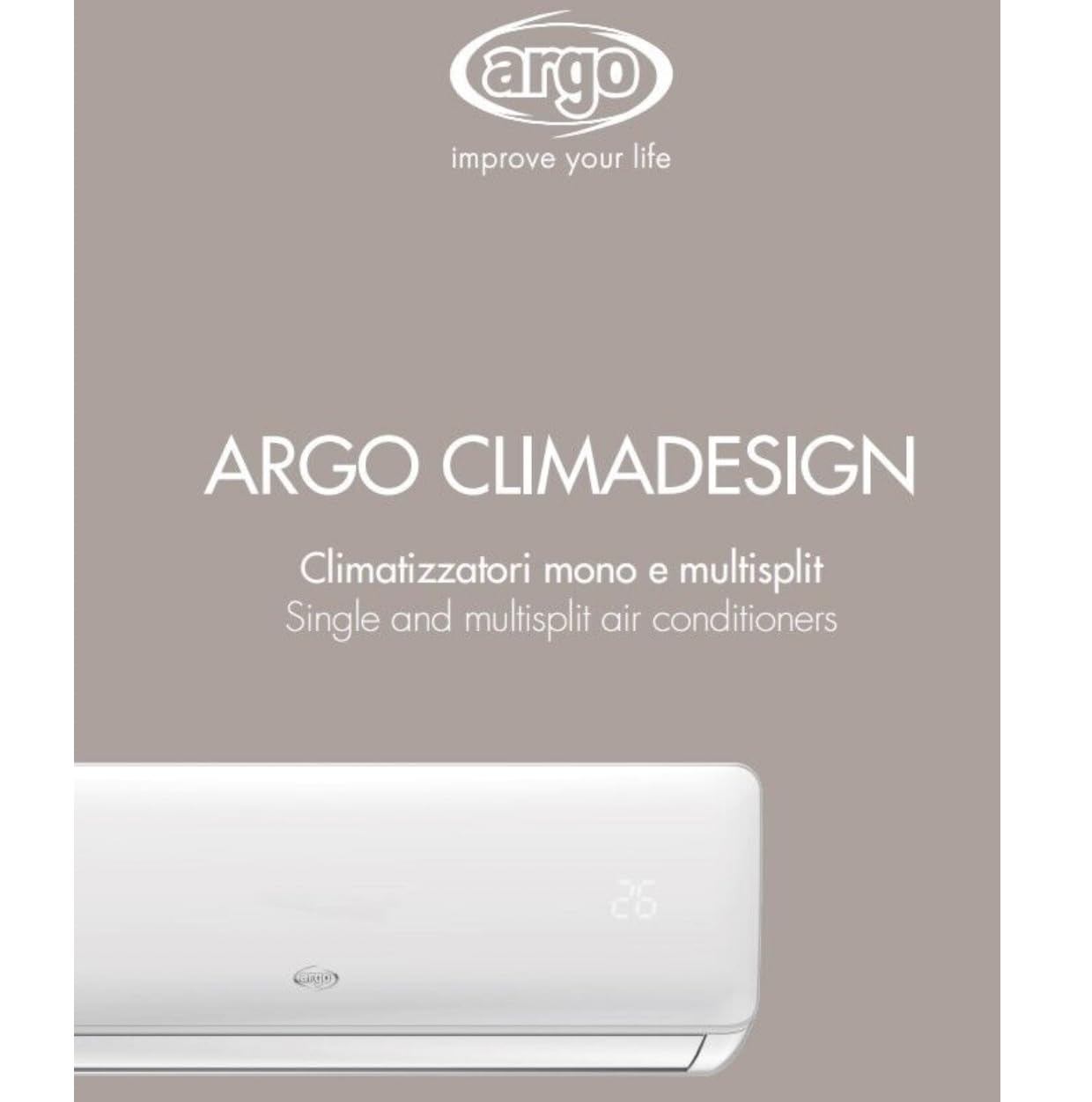 ARGO CLIMADESIGN 9000 CONDIZIONATORE 9000 BTU WIFI INVERTER CLASSE A++/A+ - Miniatura 3