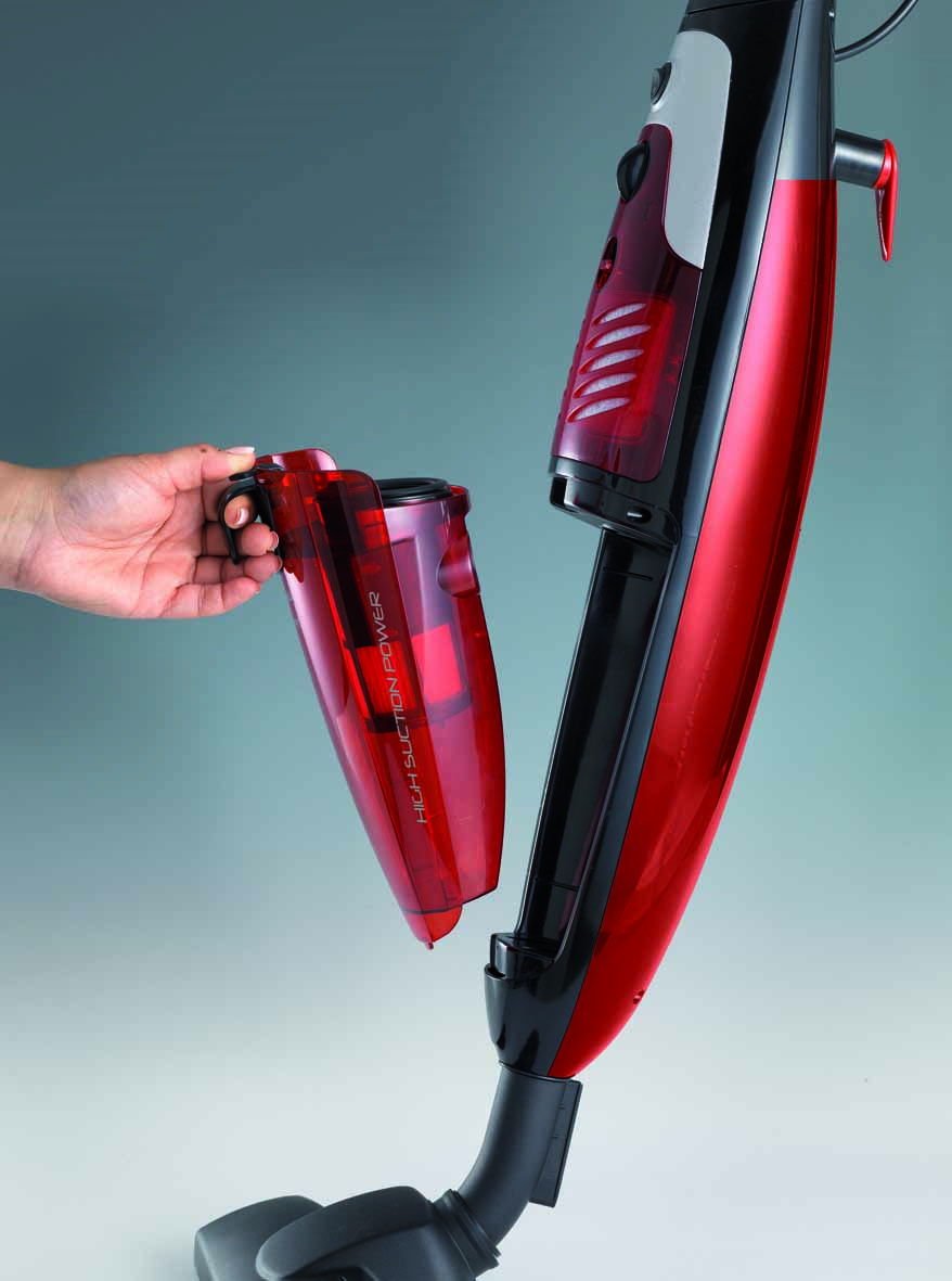 Ariete 2772 Evolution, Scopa elettrica senza sacco, Motore ciclonico, 79 Decibel, 600 Watt, Rosso e Nero - Miniatura 2
