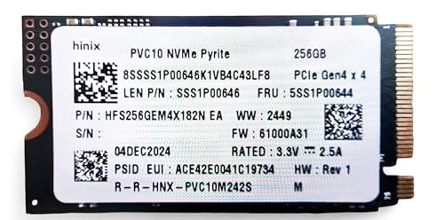 Lenovo SSD 256GB PCIe Gen4 x4 M.2 SKhinix PVC10 NVMe 2242 (HFS256GEM4X182N) (OEM) (BULK) - Miniatura 2