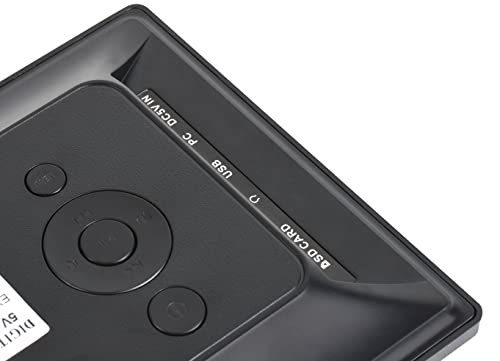 Majestic DF 918 HD MP3 – Cornice fotografica digitale schermo HD 7”, formato 16:9, Riproduce video/immagini/musica, ideale per espositori, Ingressi USB e SD, telecomando, Nero - Miniatura 4