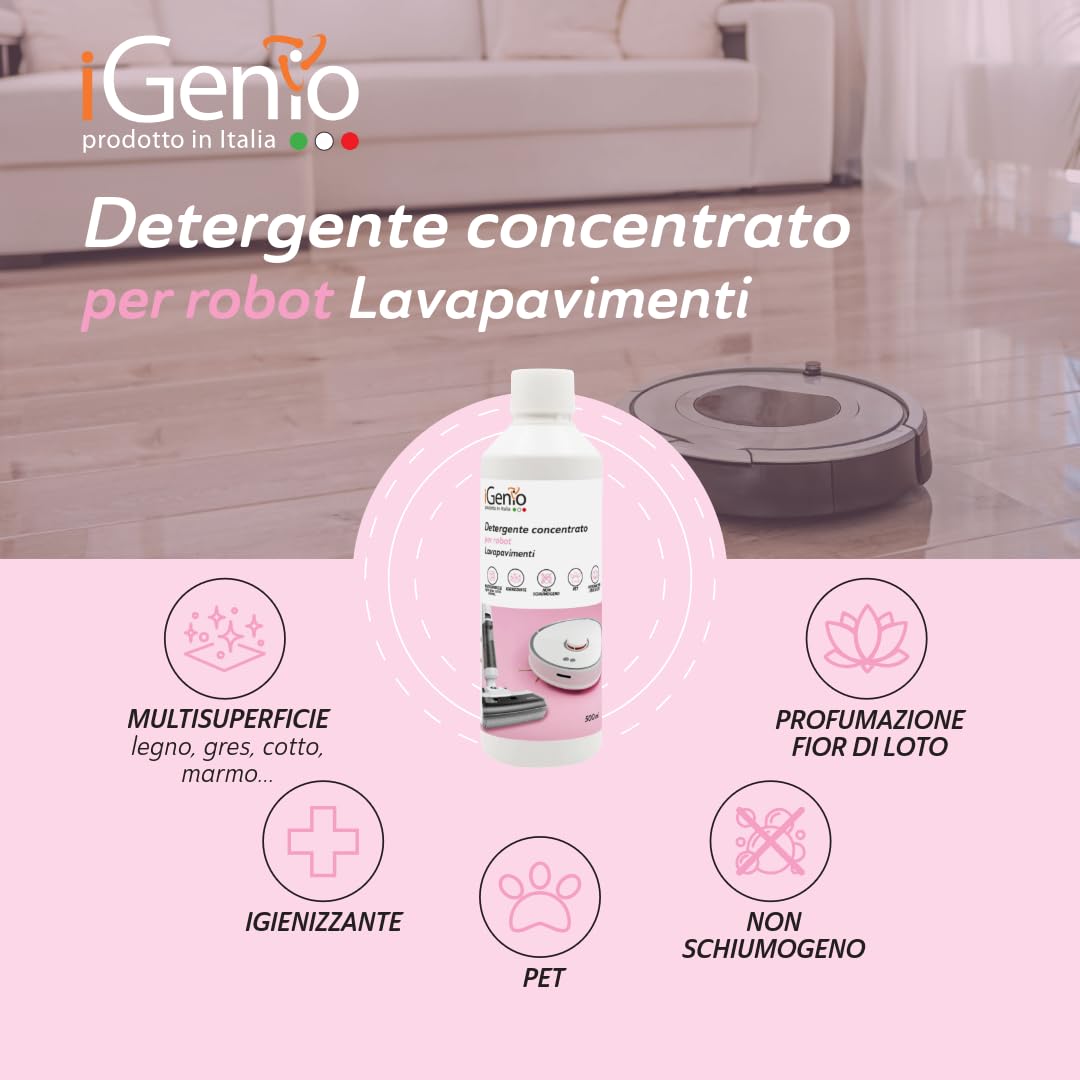 Detergente concentrato per robot lavapavimenti, 500 ml - art.996 - iGenio - Miniatura 3
