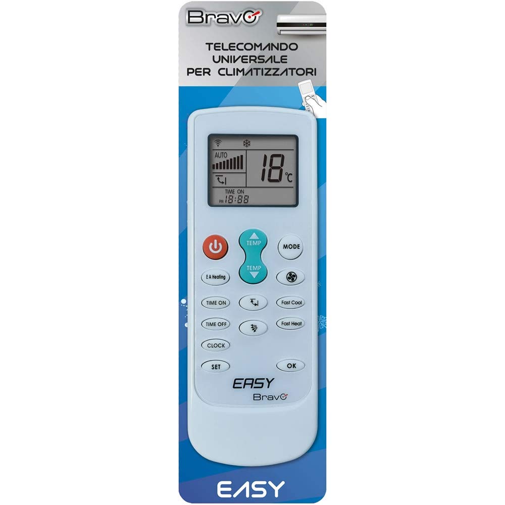 Telecomando universale per condizionatore climatizzatore Easy Bravo, compatibile con i principali marchi (Easy Bravo) - Miniatura 3