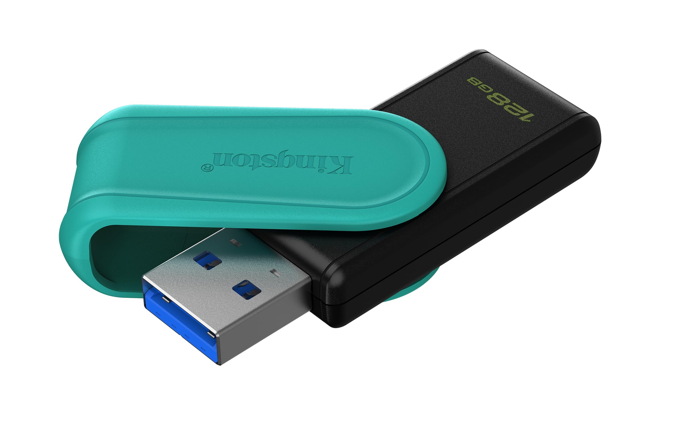 Kingston DataTraveler Exodia S Drive Flash USB - 128GB - USB 3.2 Gen 1 - USB Type A - Nero/Turchese - DTXS/128GB - Miniatura 3