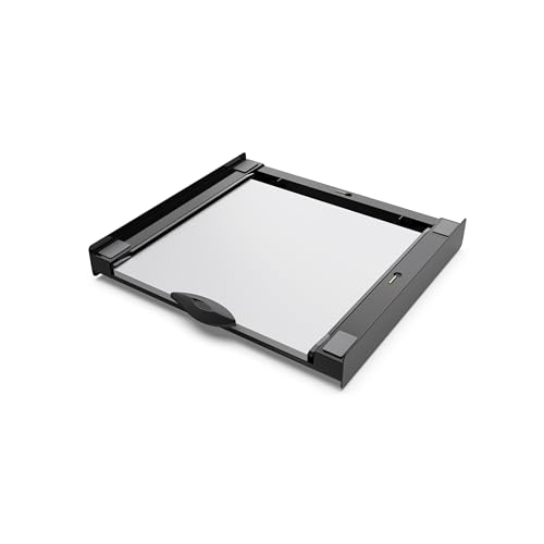 Meliconi - Kit di sovrapposizione universale nero + ripiano scorrevole in legno - TORRE DARK - per lavatrice e asciugatrice - Miniatura 2