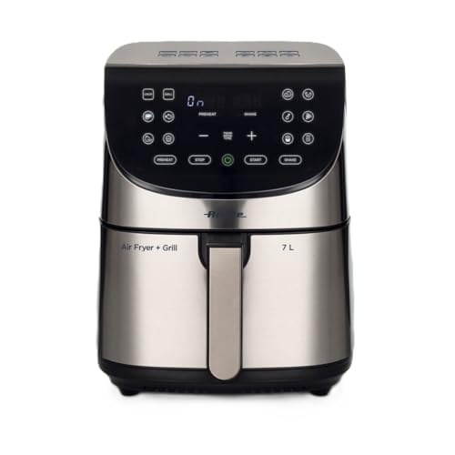 Ariete 4628 Friggitrice ad Aria 7L, 1800 W, Capacità 7L, Capacità di Cottura 2.8kg, 12 Programmi Preimpostati, Funzione Max Crisp, Temperatura fino a 200°, Cestello Antiaderente con Griglia, Metal - Miniatura 2