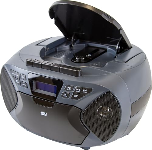Majestic AH 2430 DAB - Boom Box Portatile Lettore CD, Radio DAB e FM, Riproduttore cassette, Ingresso AUX-IN, Nero - Miniatura 4