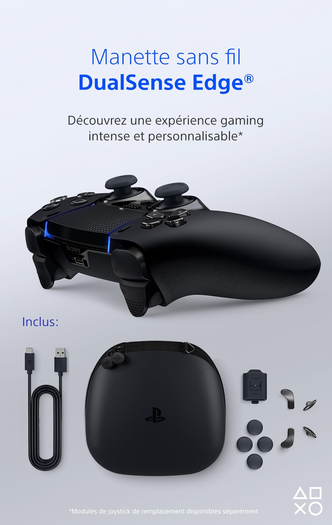 Playstation Controller wireless DualSense Edge – Midnight Black - Miniatura 3