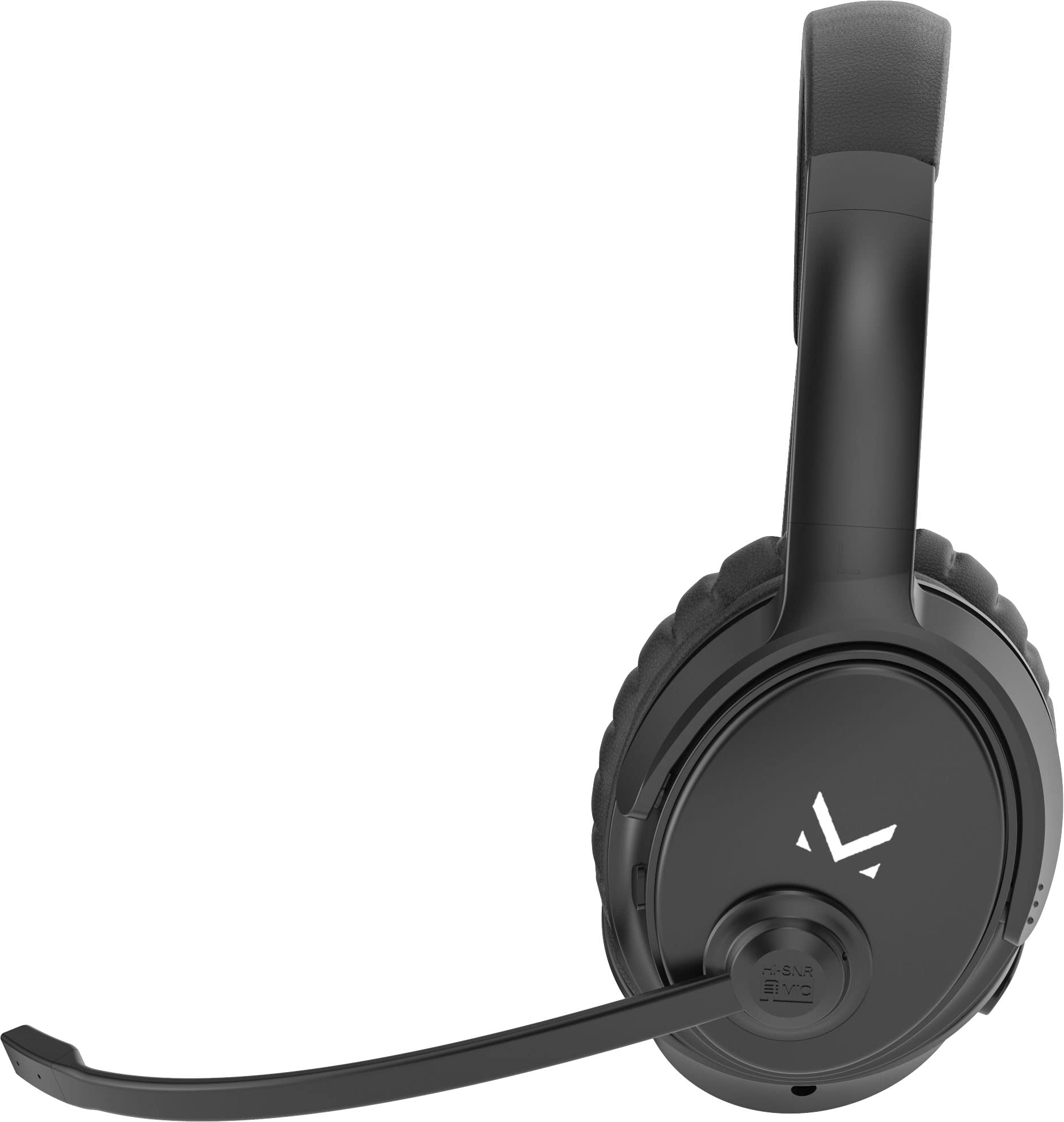 Majestic CRA 701M BT – Cuffie stereo Bluetooth a bassa latenza con trasmettitore USB, asta microfono orientabile, diametro 40mm, batteria ricaricabile, cavo USB incluso, Nero - Miniatura 4