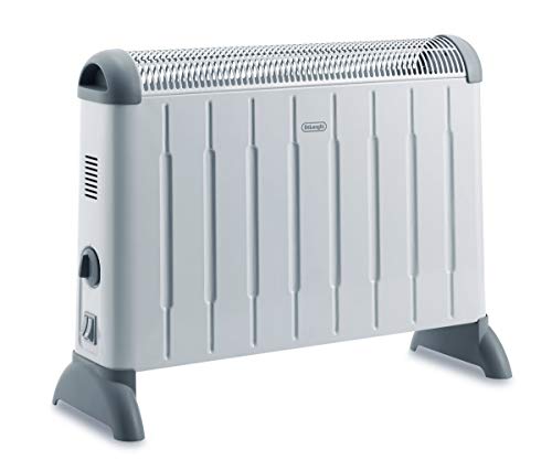De'Longhi HCM2030 TermoConvettore Elettrico, Silenzioso, 3 Livelli di Potenza, Manopola Intuitiva, per Ambienti Fino a 60m³, Maniglia, Funzione Antigelo, Leggero, termostato di sicurezza, Bianco - Miniatura 2