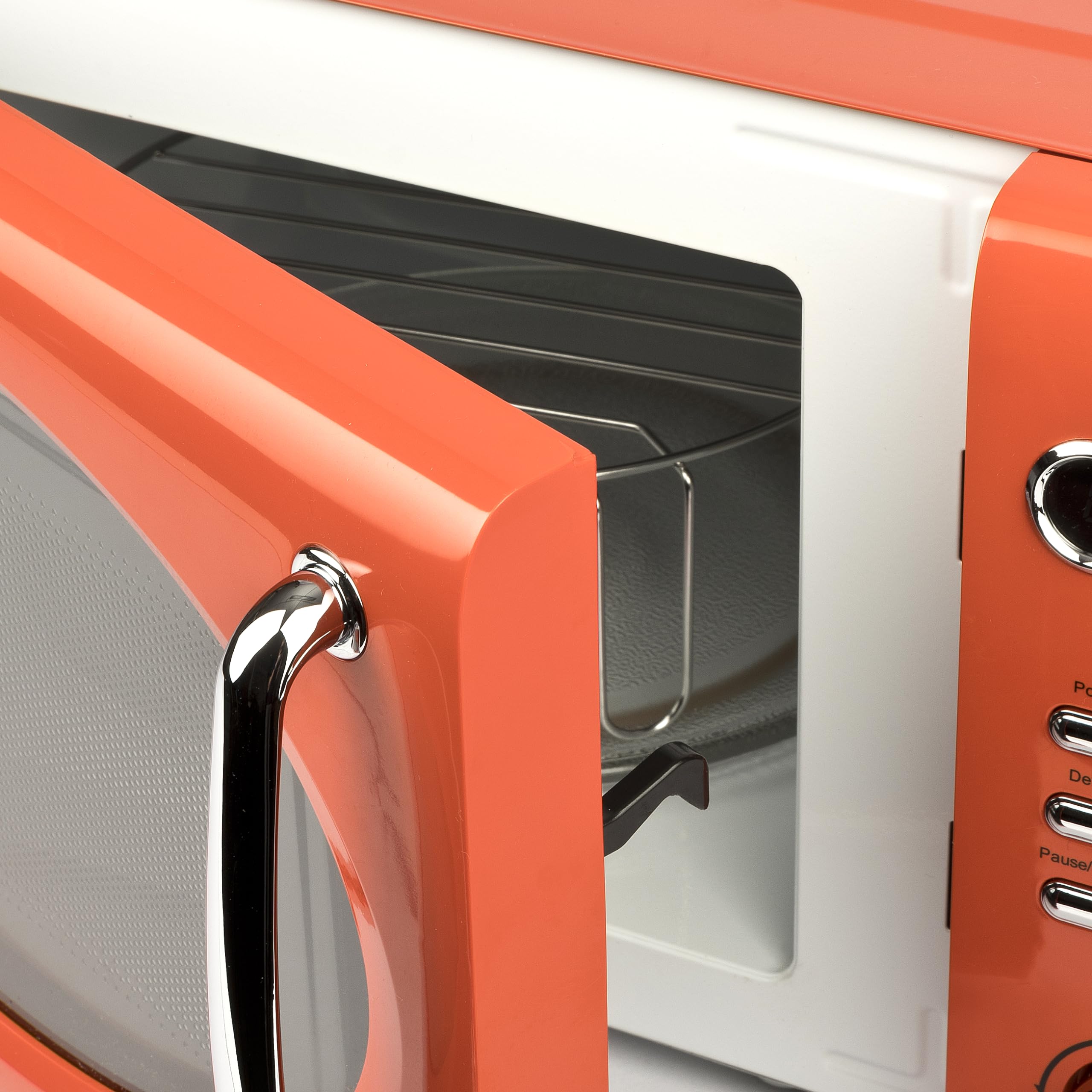 G3 Ferrari G10155 "Sapormio Vintage" Microonde Vintage Combinato Digitale, 1150W, 20 Litri, 8 Programmi, 4 modalità di cottura, Accessori inclusi, Timer 60 min, Arancio - Miniatura 3