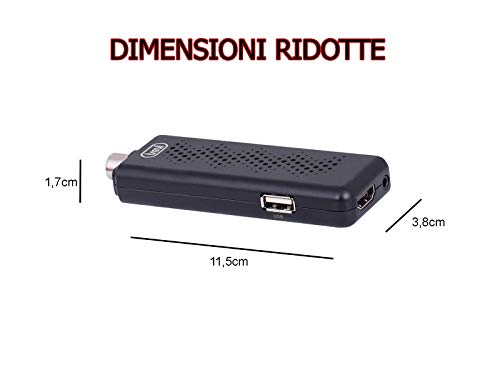 Trevi HE 3361 T2, Decoder Digitale Terrestre, DVBT-T2, Dimensioni Ridotte, Ricezione Programmi Qualità HD, HEVC con Codec H.265 10 Bit, HDMI, USB, Ricevitore IR con Display, Telecomando Incluso - Miniatura 4