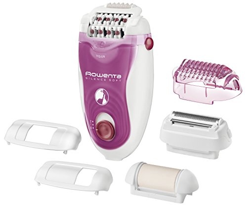 Rowenta EP5660 Silence Soft Epilatore, Epilazione Silenziosa per Gambe con la Tecnologia Micro-Contact, 7 accessori, 4, 8 W, 220 - 240 V, Viola/Bianco - Miniatura 2
